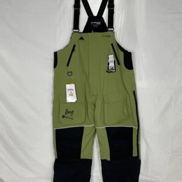NEW ICE ARMOR By Clam Men's Snow Bib Delta Float Size XL Green - Picture 6 of 6